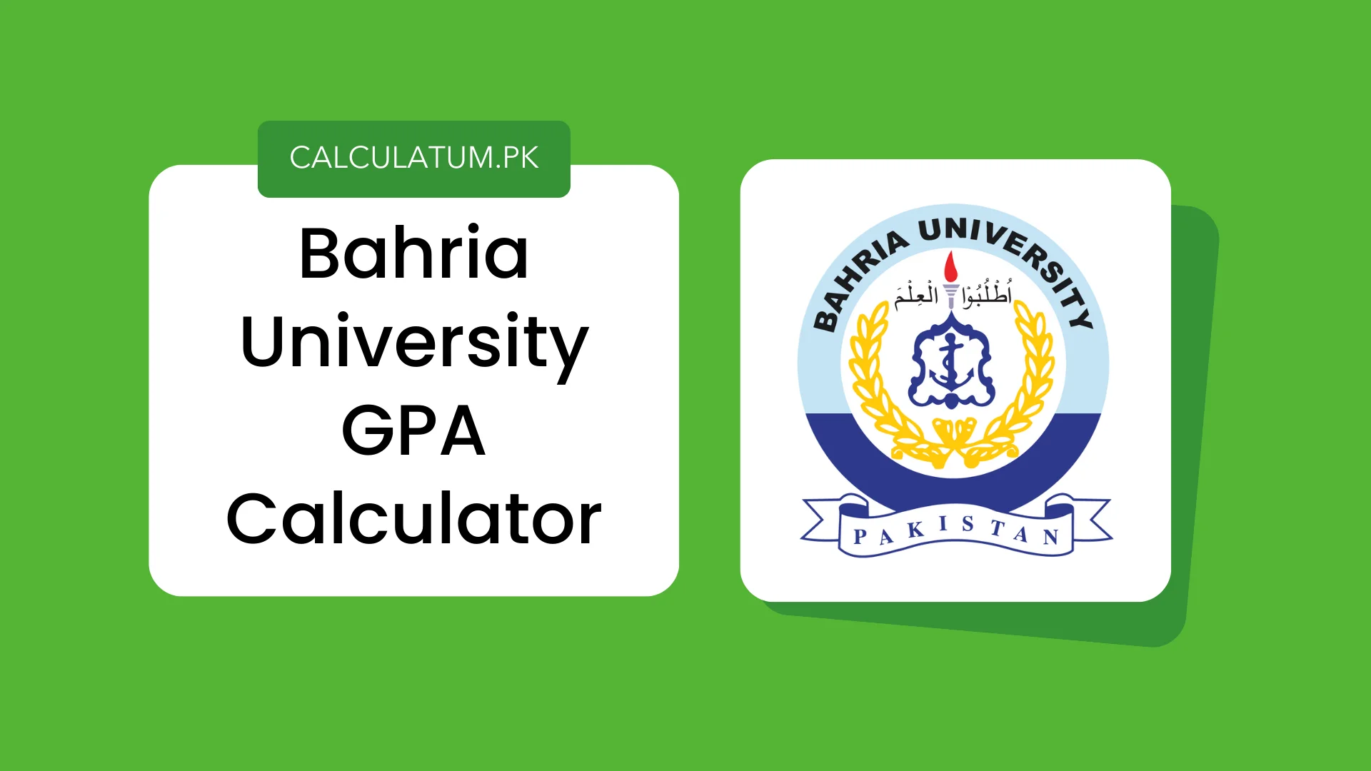 Bahria University GPA Calculator