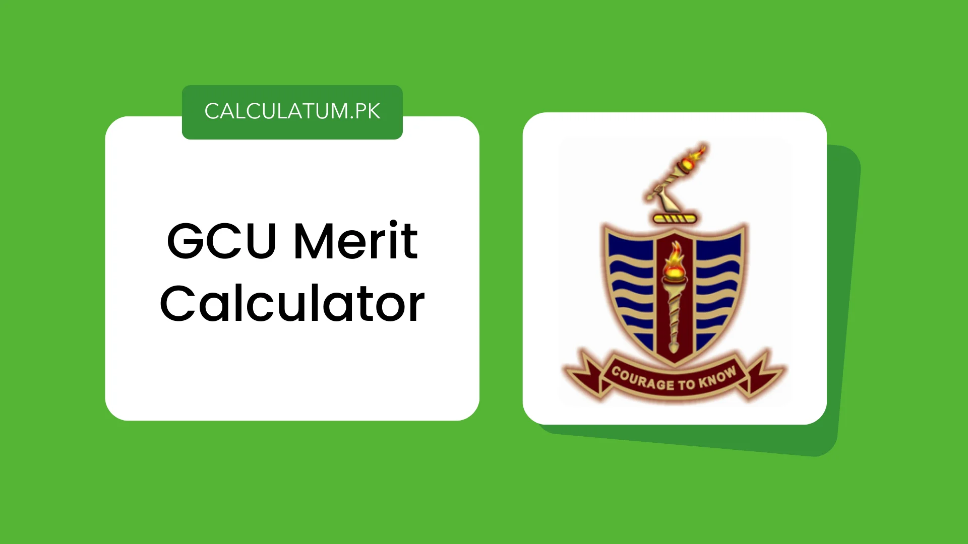 GCU Merit Calculator