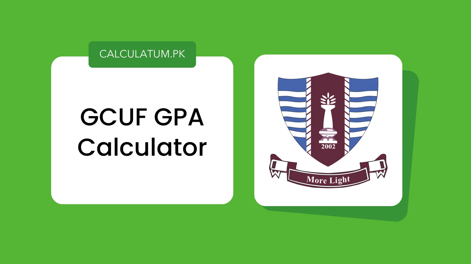 GCUF GPA Calculator