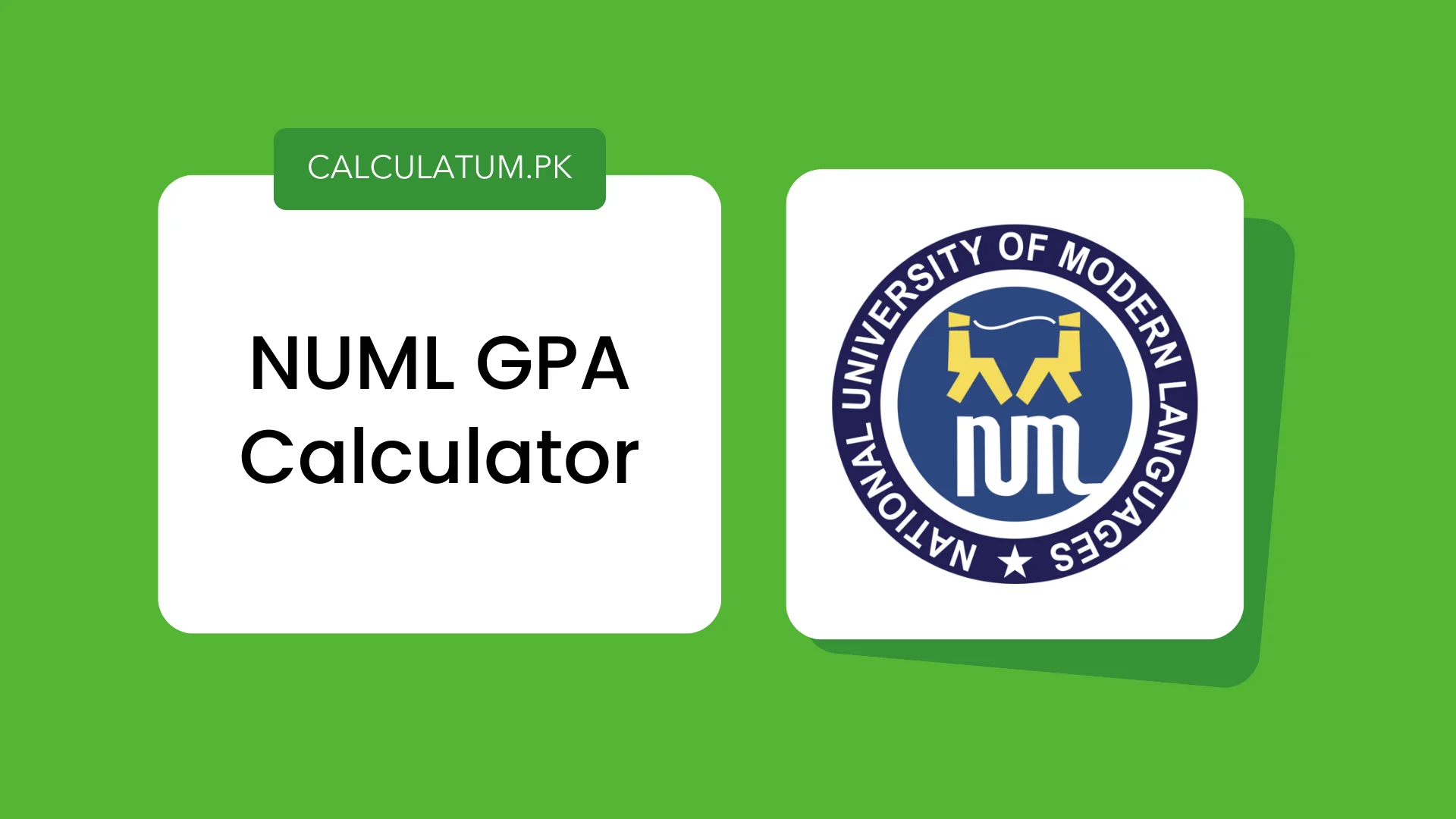 NUML GPA Calculator